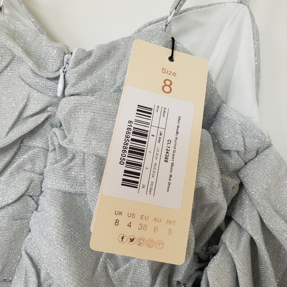 ASOS CLUB LONDON SPARKLE DRESS - Picture 6 of 9